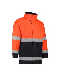 Dapro Access Multinorm Regenjas - Marineblauw/Hi-Vis Oranje - Vlamvertragend , antistatisch en chemicaliën resistent