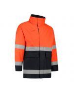 Dapro Access Multinorm Regenjas - Marineblauw/Hi-Vis Oranje - Vlamvertragend , antistatisch en chemicaliën resistent