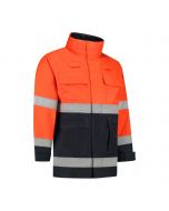 Dapro Infinity Multinorm Regenjas - Marineblauw/Hi-Vis Oranje - Vlamvertragend , antistatisch en chemicaliën resistent